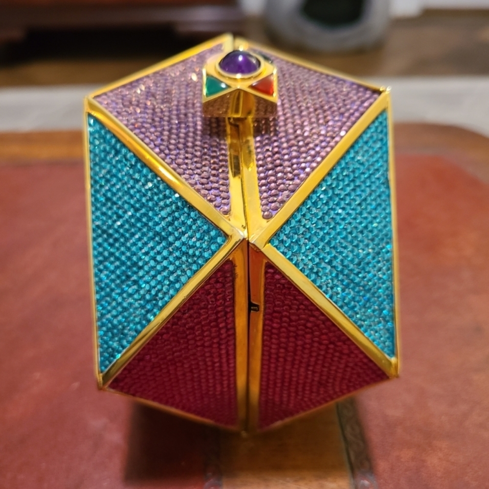 Judith Leiber geometric minaudiere